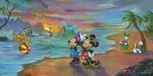 Mickey Mouse Fine Art Mickey Mouse Fine Art Mickey and the Gang's Hawaiian Vacation